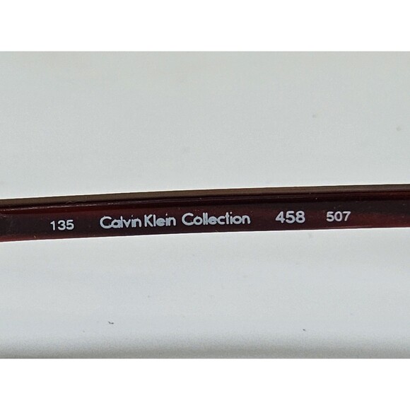 Calvin Klein Women's Eyeglass Frames 458 507 Red 54-16 135 Made Italy New - Picture 7 of 16